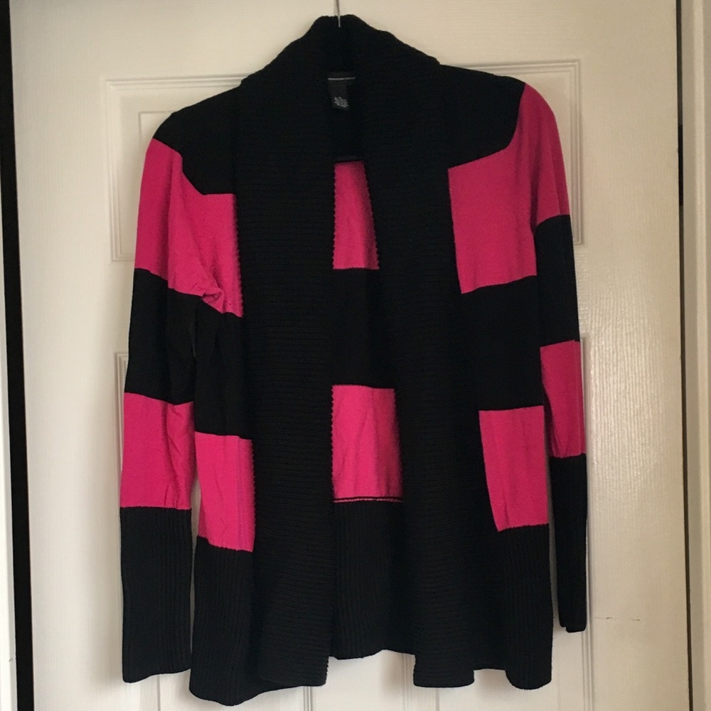 INC International Concepts Pink and Black Sweater
